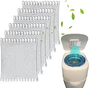 KeeTidy Diaper Pail Deodorizer Odor Absorber Carbon Filter Refill Compatible with Diaper Genie Complete Pail, 6 Pack