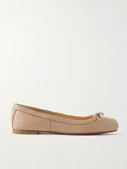 [Christian Louboutin] Christian Louboutin - Mamadrague Leather Ballet Flats - Sand - IT42 IT 42 Neutrals