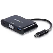 StarTech.com CDP2VGAUACP USB-C VGA Multiport Adapter - USB-A Port - with Power Delivery - USB PD - USB-C Adapter Converter - USB-C Dongle - CDP2VGAUACP [CDP2VGAUACP]