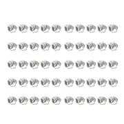 50 Pcs DIY Jewelry Craft Loose Beads Spinner for Making Charms