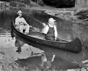 Vice-President John Nance Garner, Ross Brumfield Leona River 1939 Photo