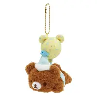 在飛比找momo購物網優惠-【San-X】拉拉熊 懶懶熊 20周年系列 絨毛娃娃吊飾 茶