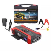 Portable 12V Car Jump Starter 99900mAh Power Bank Pack Battery Charger Booster Red