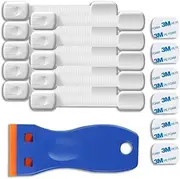 Jtffjsy Pro 10-Pack Child Locks for Kitchen Cupboards,Childproof Cupboard & Drawer Locks with 6 Extra 3M Adhesive Stickers,Baby Safety Straps with No Drilling (T2)