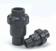 1pc 20 25 32 40 50mm Check Valve PVC Pipe Fittings Plumbing System Parts Water Tube Connector Water Pipe Non-Return UPVC Value(Inner 20mm)