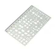 3Pcs Drawing Cutout Metal Template Ruler Diy Decorative Graffiti Travel Notebook Diary Bullet Journal Stencils