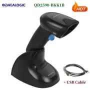 Datalogic QD2590-BKK1B QuickScan 1D 2D Barcode Scanner Imager w/USB Cable & Base