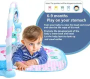 Baby Play Mat Baby Gym, Funny Play Piano Music Tummy Time Baby Activity Gym Mat