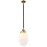 Northcote Period Lighting Brass Cable Pendants Lights Art Deco Retro
