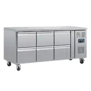 Polar U-Series Six Drawer Gastronorm Counter Fridge