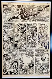 X-Men #96 pg. 27 by Dave Cockrum 11x17 FRAMED Original Art Poster Marvel Comics