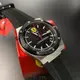 FERRARI 法拉利男錶 44mm 黑八角形精鋼錶殼 黑色簡約, 運動錶面款 FE00013