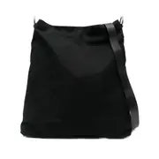 [Dries Van Noten] Dries Van Noten Leather-strap Canvas Tote Bag ONE SIZE BLACK