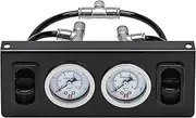 Panel Paddle Valve Switch with Two Air Suspension Pressure Gauge, Air Fittings, Contorl Air Bags in Car Suspension System
