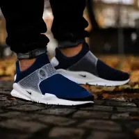 在飛比找Yahoo!奇摩拍賣優惠-NIKE SOCK DART 海軍藍 藍白 藤原浩 平民版