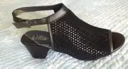 Wittner Women's shoes. Avrille Black Suede Leather. Size EU38 / AU7. Brand New