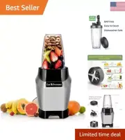 Powerful Compact Single Serve Blender 600 Watts - BPA-Free - 20 oz Travel Bottle