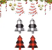 [Generic] Christmas Tree Earrings - Acrylic Christmas Tree Stud Earrings for Women | Women Girls Holiday Earrings Christmas Jewelry for Parties