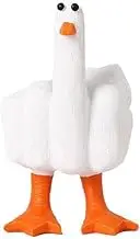 TOOGABBIE Funny Duck Figurine Resin Garden Statue, Home Decoration Sculpture for Office Desk Gift,Funny Desk Decor