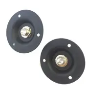 2 Pieces 2" Round Metal Speaker Cab Jack Plates With 1/4" Input Jack