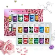 Diffuser Oils - Fragrance Oil Scents Set for Home - Long-Lasting Water-Soluble Humidifier Scents Natural Air Freshener for Stress Sleep Meditate