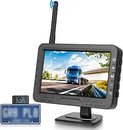 Rimoody Wireless Reversing Camera Set, Number Plate Reversing Camera with HD 4.3 Inch IPS Monitor