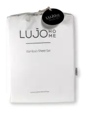 [Lujo Home] Bamboo Sheets White