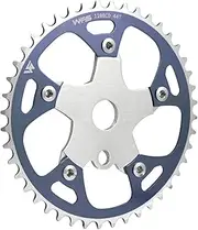 Pulsar Chainring w/Spider Sprocket 44T 1/8" 110mm BCD 5 Arm Hole Old School BMX,GrayxBlue, WFS3086-BO