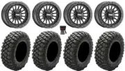 MetalFX Delta Bdlk 15" Wheels Bk 30" Crawler XR Tires RZR XP 1K / PRO XP