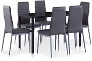 Dining Sets Seven Piece Dining Set Grey Kitchen Sets