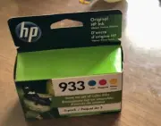 HP Cartridges HP 933 Tri Colors Ink Officejet 3 Pack Genuine Exp. 02/2023