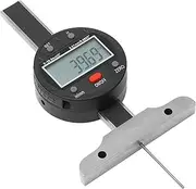 FLEXMAN 0~2In/0~50.8mm Digital Depth Gauges, 0.01Mm/0.0005in Accuracy LCD Display Stainless Steel Electronic Depth Indicator Measuring Tool with Data Interface