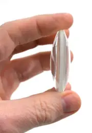Round Double Convex Optical Glass Lens - 2" (50mm) Diameter - 50mm Focal Length