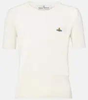 [Vivienne Westwood] Vivienne Westwood Bea wool and silk top AU 16 white