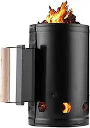 CMLLING Charcoal Chimney Starter Fire Starter Grilling for BBQ Charcoal Grill Briquette Coal Fire Starter Chimney for Grills Outdoor Cooking Charcoal Can Accessories
