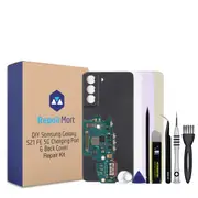 Samsung Galaxy S21 FE 5G Compatible Charging Port & Back Cover Lens Installed Replacement DIY Repair Tools Kit