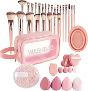 Makeup Brush Set - Eye Shadows Blush Makeup Brushes | Foundation Blending Brush, 46 Pieces Make Up Brushes Set With Storage Bag, Full Make Up Tool Set For Girls, Women, Wife, Girlfriend