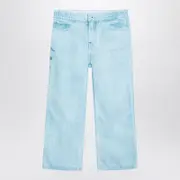 [Burberry] Light blue denim jeans with EKD 8 Y Blue