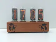 Nixie Tubes Clock IN-18, Ideal Gift, Gift Idea, the case is made of oak