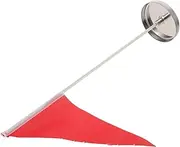 Kisangel Golf Supplies Practice Hole Cup Flag Set Sturdy Stainless Steel Cup Red Flag Versatile for Course Use