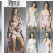 VivaLuxe V8888: Misses' Robe, Slip, Camisole & Panties Sewing Pattern (Sizes 14-