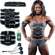 Flextone Abs Stimulator - FDA 510K Cleared - Six Pack Ab Muscle Toner for Men, Women - Electronic Power Abdominal EMS Trainer Machine for Muscle Toning