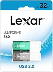 Lexar 32GB USB 2.0 S60 USB Flash Drive 2 Pack