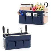 Bedside Caddy Bedside Organizer Bedside Storage Caddy with Fixed Straps and W...
