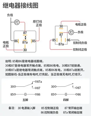 汽車用繼電器模塊4腳5腳12V100A 空調風扇喇叭霧燈80A24V大電流