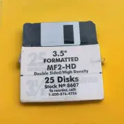 MF2HD Floppy Disks Lot of 25 New 1.44MB 3.5"