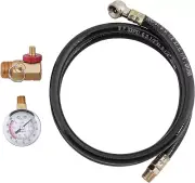 W10058 Air Tank Repair Kit W/Safety Valve, Pressure Gauge and 4 Feet Air Tank