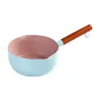 (Blue 20cm)Japanese Style Saucepan Nonstick Milk Noodle Soup Sauce Pan Baby F SL