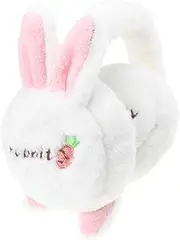 [FOMIYES] Plush Winter Ear Warmer for Adorable Rabbit Ear Earmuffs Soft Cozy Ear Protector for Cold Weather Warm Plush Ear Covers