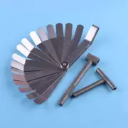 Motorcycle Engine Valve Screw Adjustable Spanner Tool+Feeler Gauge Set Acc